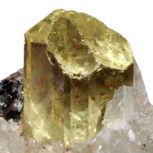 apatite jaune cristal brut