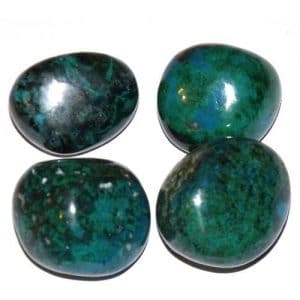 Pierres de chrysocolle polies