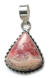 Pendentif de rhodochrosite