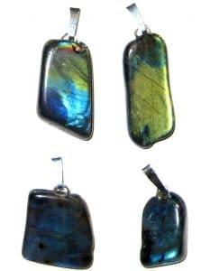 pendentif labradorite larkivite à reflets spectrolite